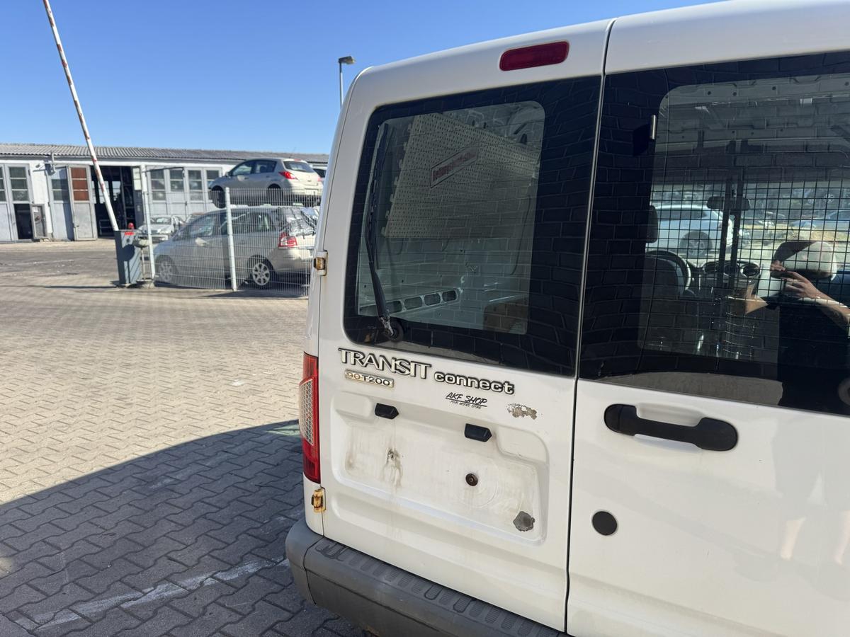 Ford Transit Connect original Fl&uuml;gelt&uuml;r mit Scheibe hinten links Frost Wei&szlig; Bj.2011